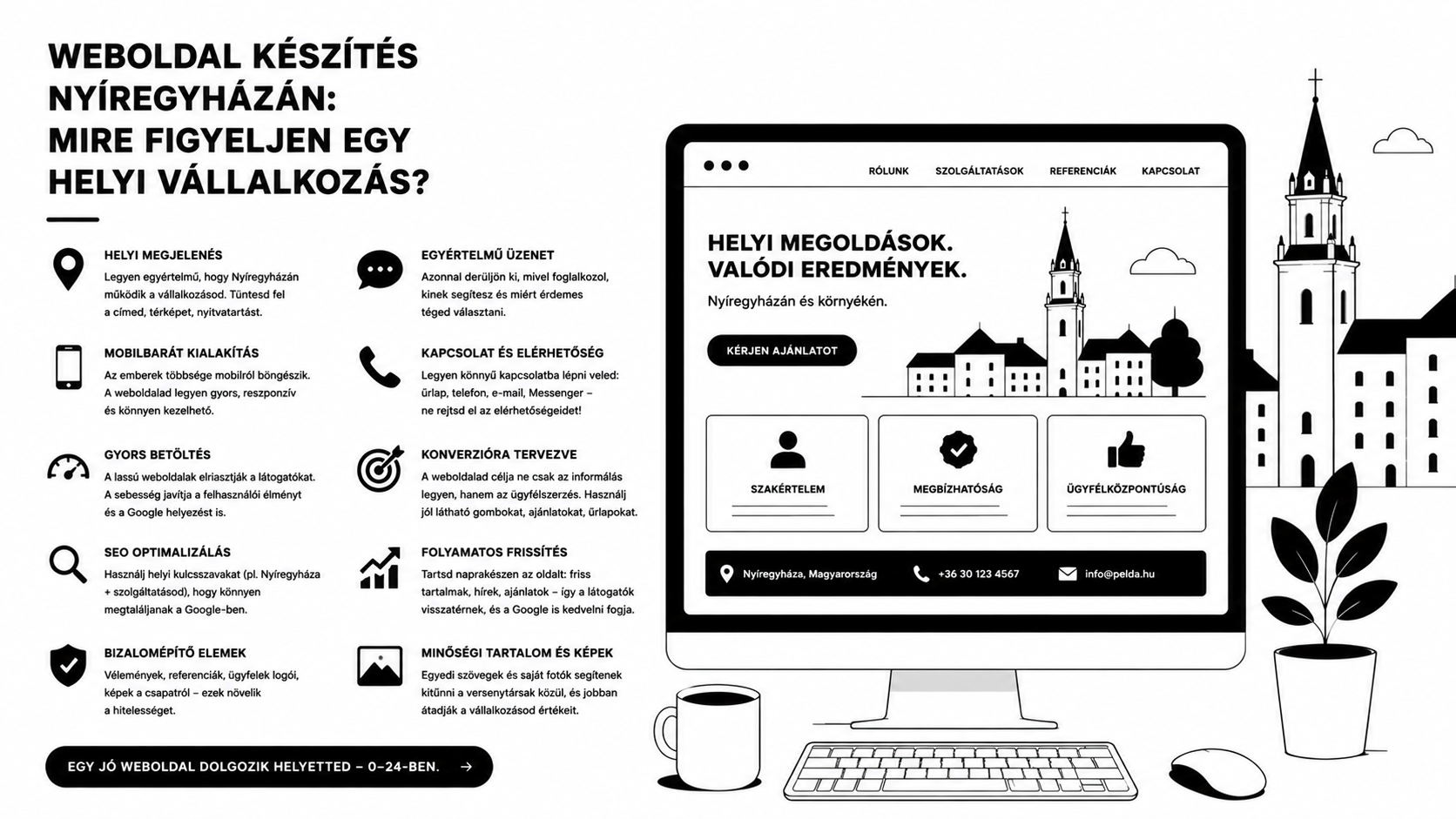Weboldal készítés Nyíregyházán: mire figyeljen egy helyi vállalkozás?