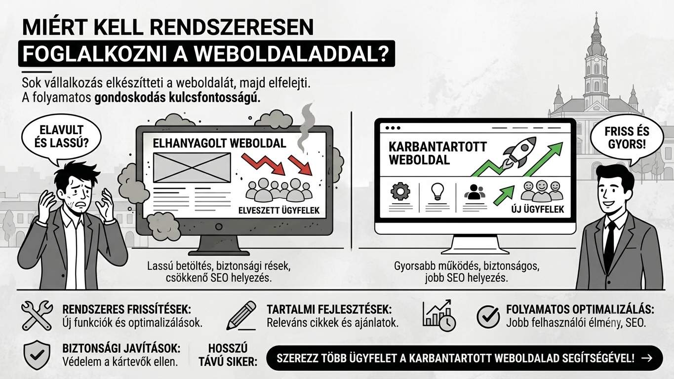 Miért fontos a rendszeres weboldal karbantartás?