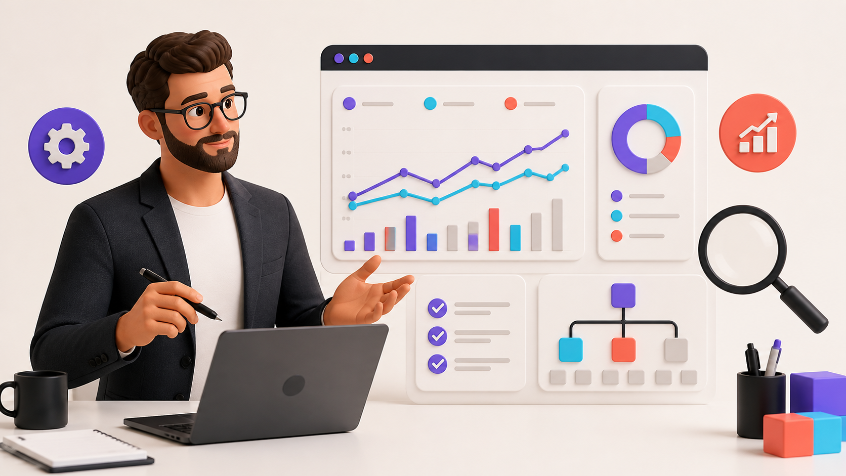 SEO tanácsadó keresési adatokkal, technikai audittal és weboldalstruktúrával