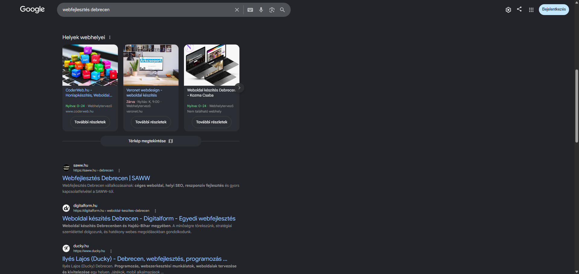 Valódi weboldal-projektek, mérhető SEO-fejlődés